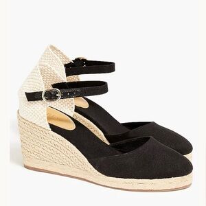 ✨NEW WITH BOX✨ J. Crew Ankle-strap Espadrille Wedges Size 10.5